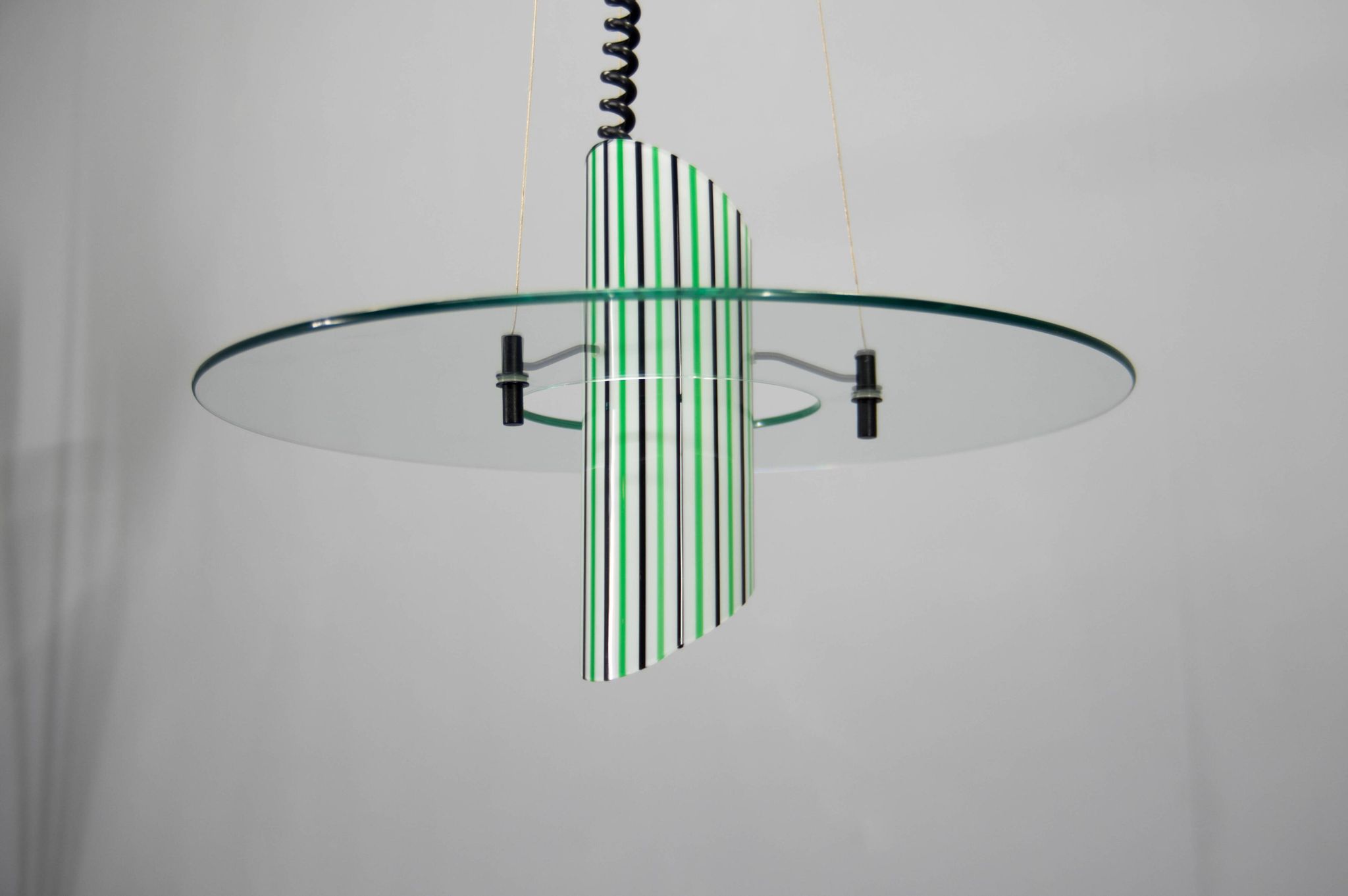 Italian Glass Chandelier, 1980s