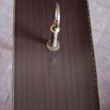 Magazine rack Vintage shelf, side table, brass magazine rack table