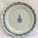 Old semi-hollow round dish XVIII Forges les eaux Rouen cul noir