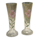 Paire de vase signés - Legras, décor floral - vers 1900