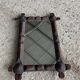 Tramp Art Wall Mirror - Hand-carved 19th Century