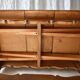 Scandinavian oak draw-leaf refectory-style coffee table, circa 1960s