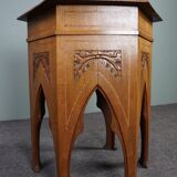6-sided side side table in Jugendstil Art Nouveau style