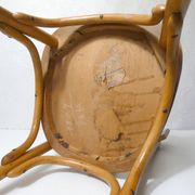 Ancienne chaise bistrot Baumann en bois courbé