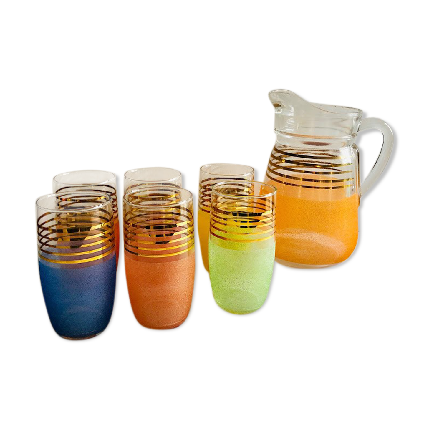 Vintage orangeade service