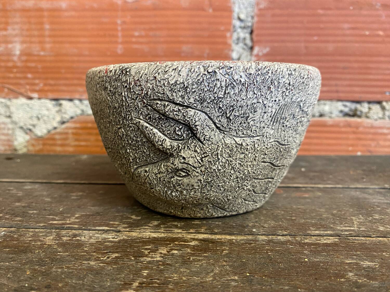 Francis Triay Ceramic Ashtray Coupe Vide Poche 1960s Vintage Rock Art