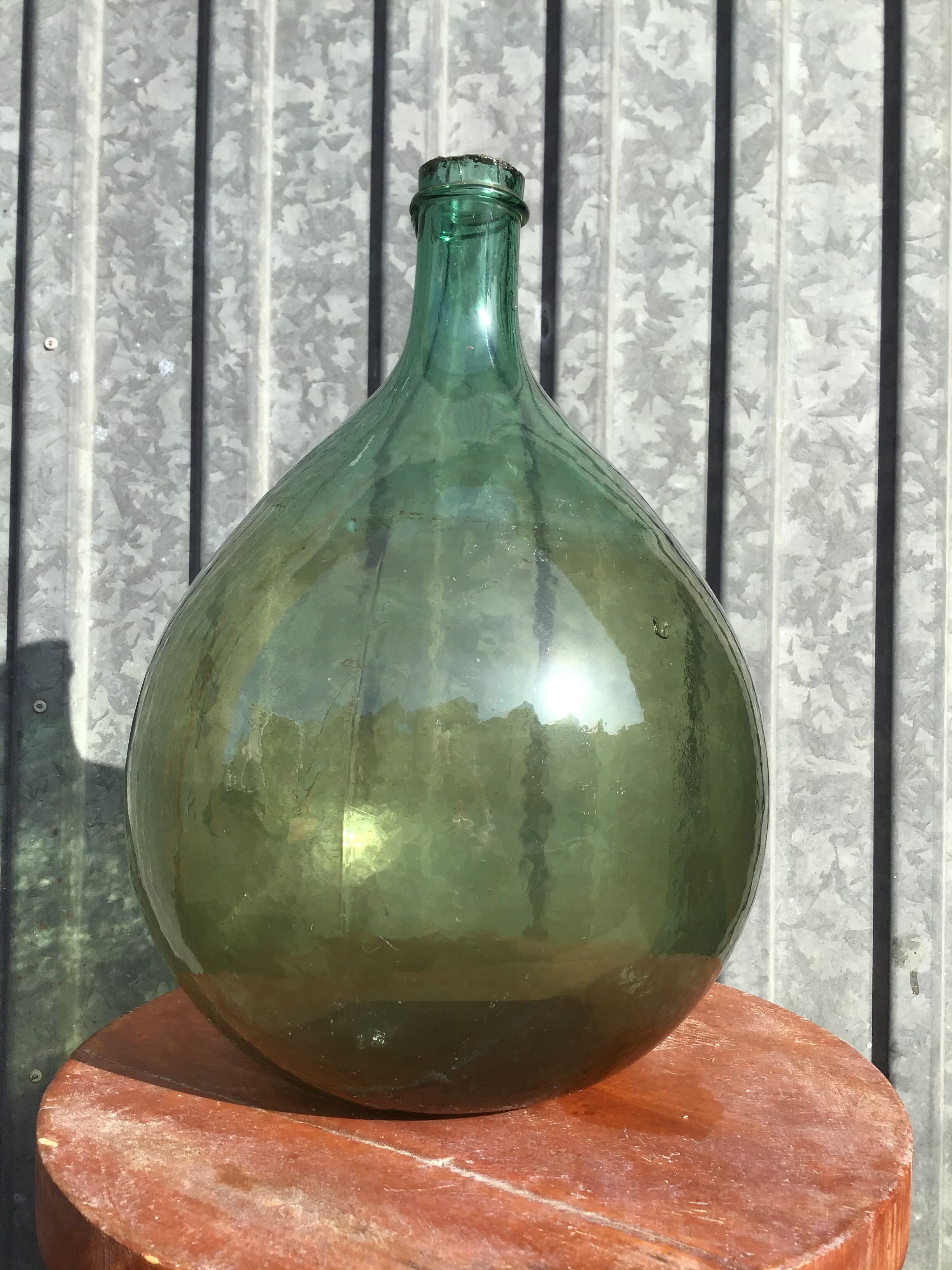 Demijohn 5 litres green