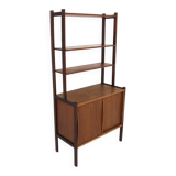 Scandinavian teak chest of drawers-bookcase, Sweden, 1950