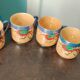 4 Japanese cups and saucers