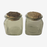 Pots en verre épais