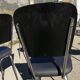 Series of 4 vintage black skai chairs - Vanac Aix