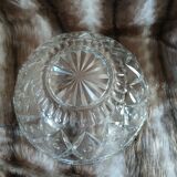 Antique cut glass salad bowl