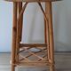 Tabouret vintage rotin