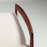 Scandinavian daybed in teak and cane Denmark 1960