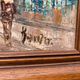 Old painting caroline burnett view paris moulin rouge oil on canvas