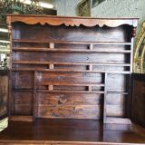Buffet bahut 2 body walnut cabinet of the XVllll th century