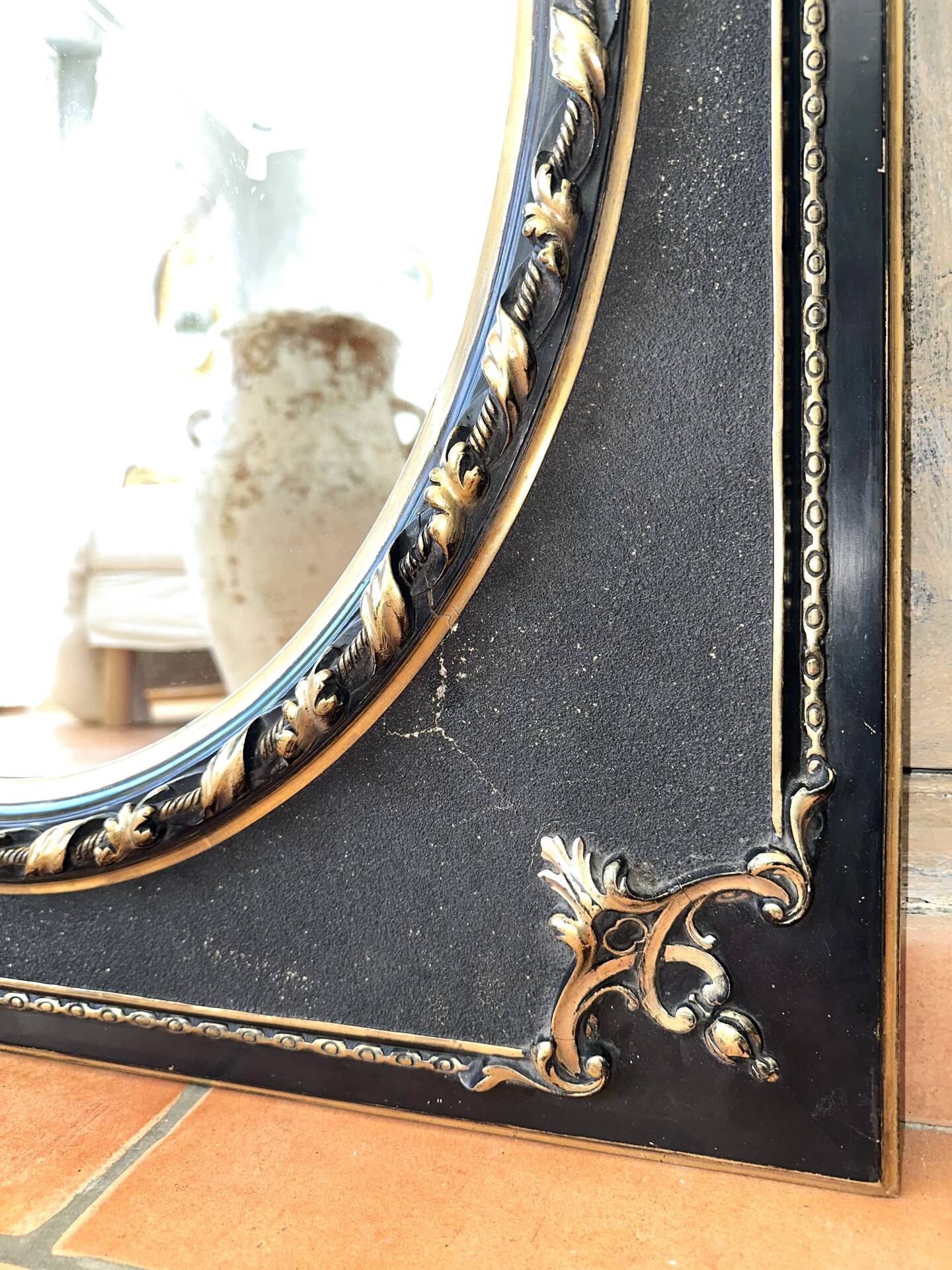 Antique mirror from the Napoléon III period, 19th century.