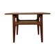 MidCentury Teak Coffee Table with Seagrass by Trioh Denmark, 1960s