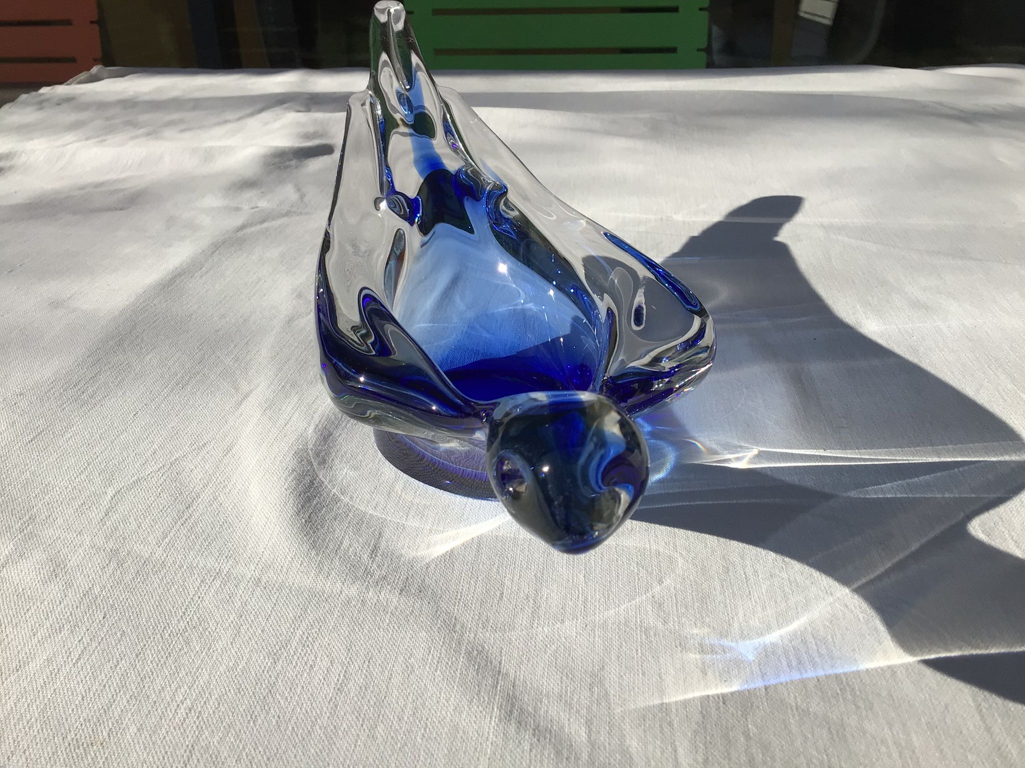 Empty pocket crystal Bayel blue dove