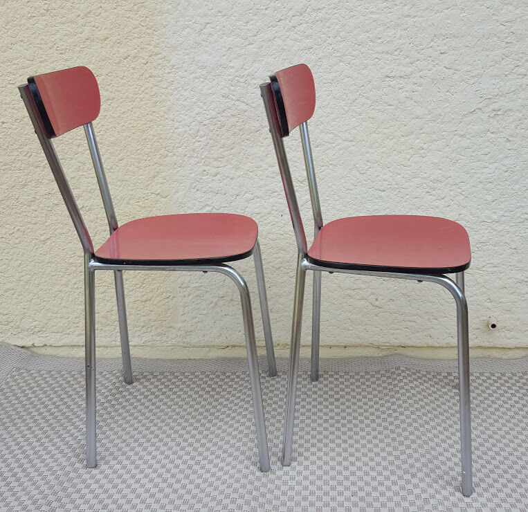 Set of two Formica chairs
