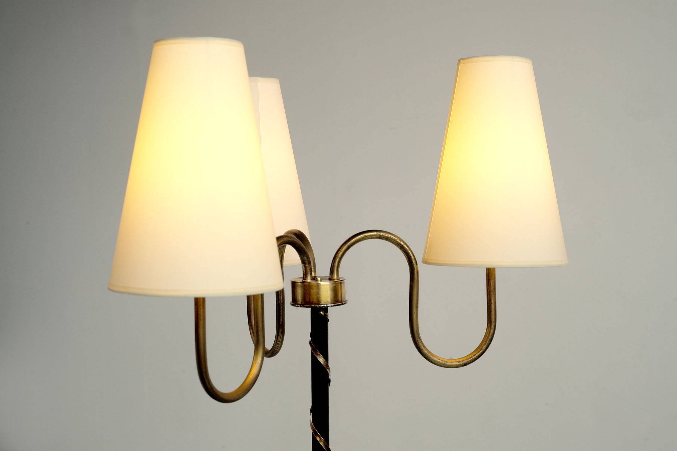 Three-light floor lamp, France 1950