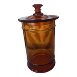 Amber glass jar