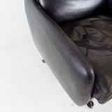 Leather armchair 60s black