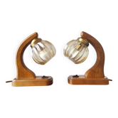 Pair of 1970s Scandinavian style lamps