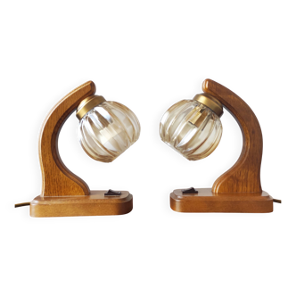 Pair of 1970s Scandinavian style lamps