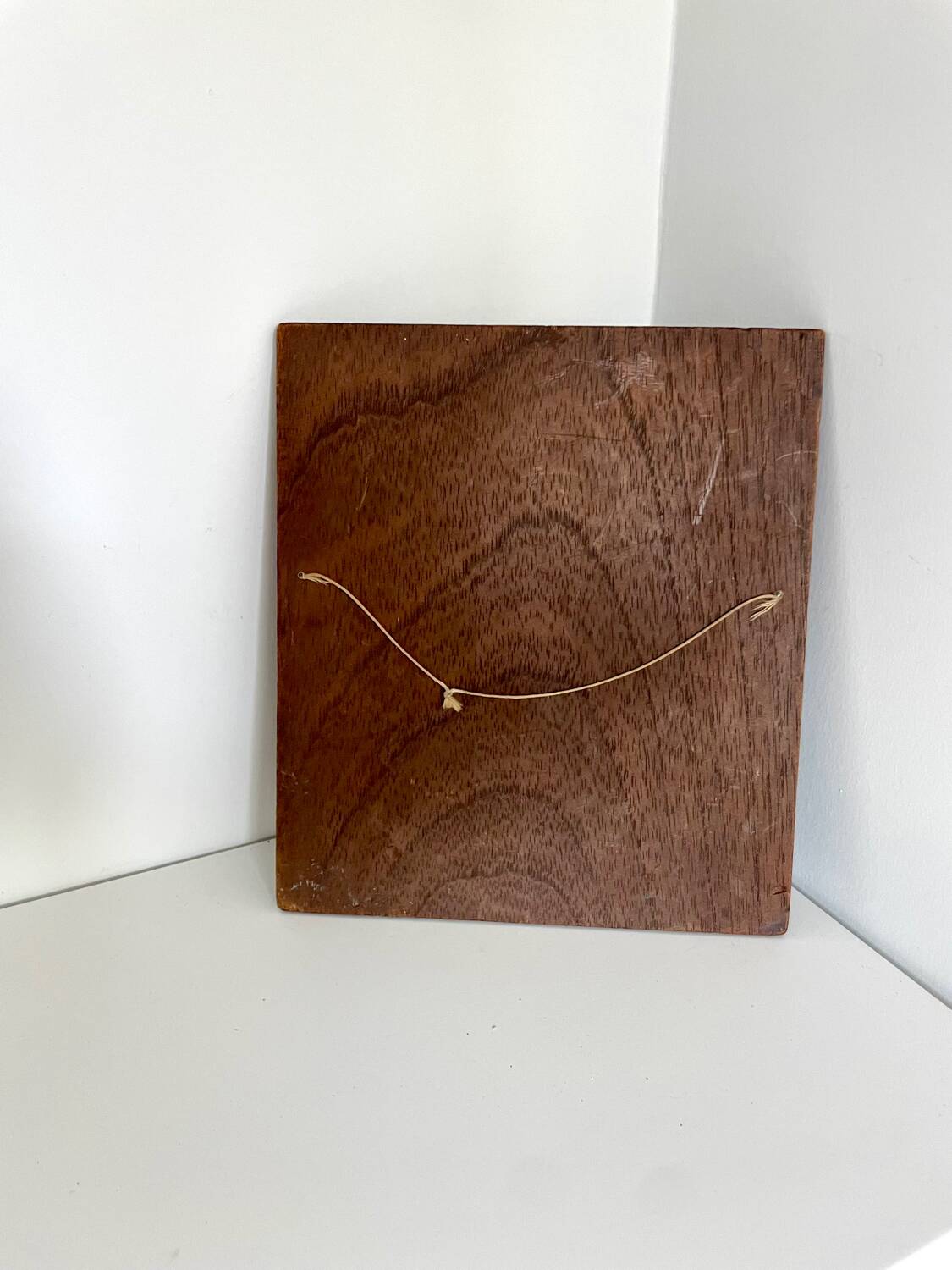 Antique handcarved frame Cedarwood 21.5 cm x 19 cm