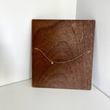 Cadre ancien sculpté à la main en bois de cèdre 21,5 cm x 19 cm
