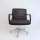 Chaise de bureau en cuir Wilkhahn Delta 2000 par Delta Design