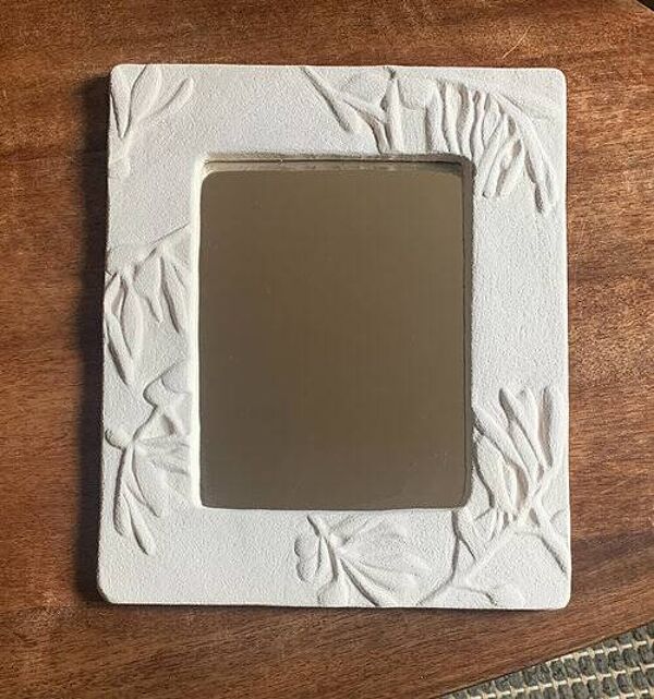 Miroir ''feuilles d'olivier'' #1