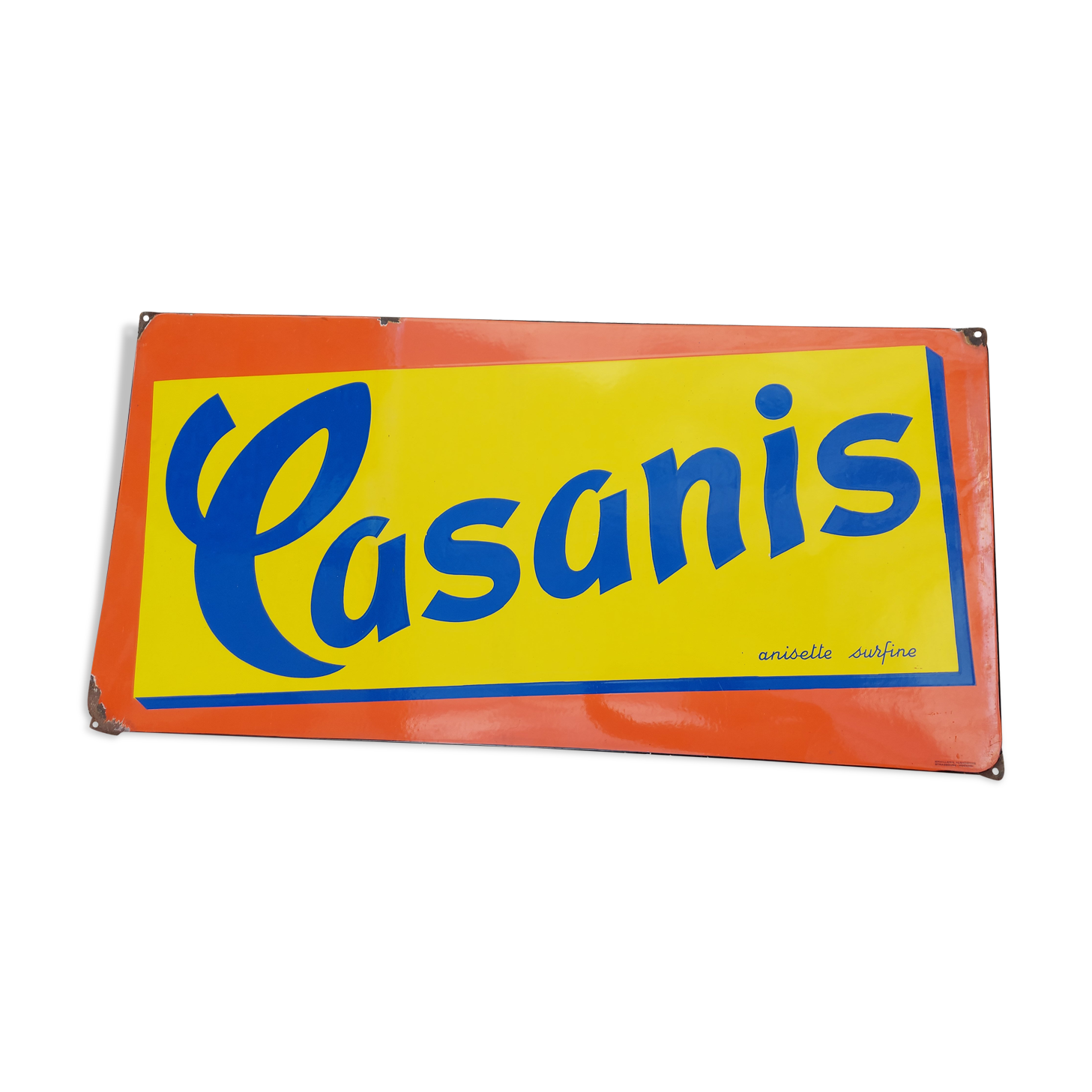 Enamel plate pastis Casa, Casanis