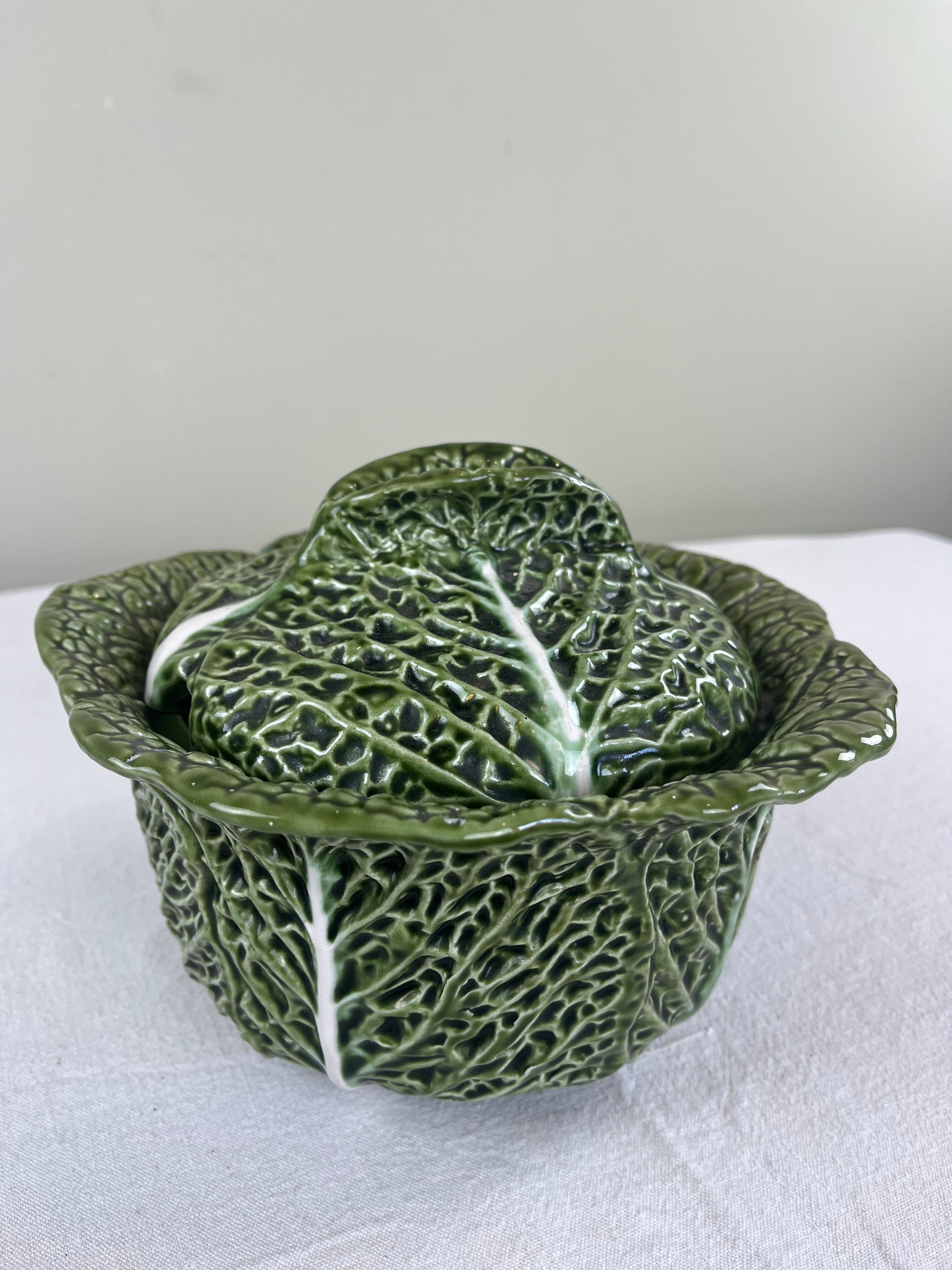 Portuguese cabbage soup tureen