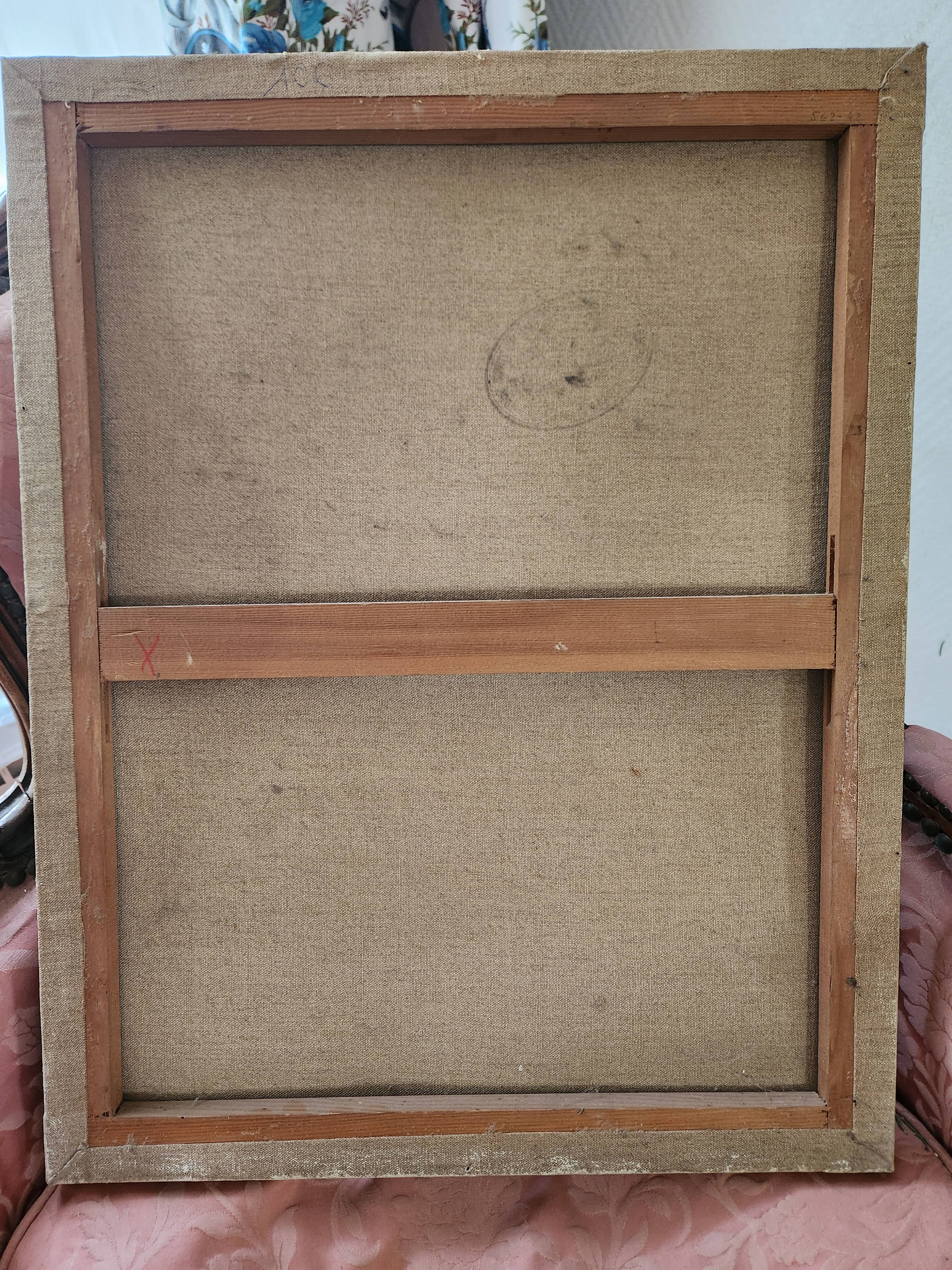 Old Table "The Reader" – Oil on Canvas – 18th Century Style