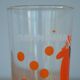 Lot de 6 verres à orangina, année 70