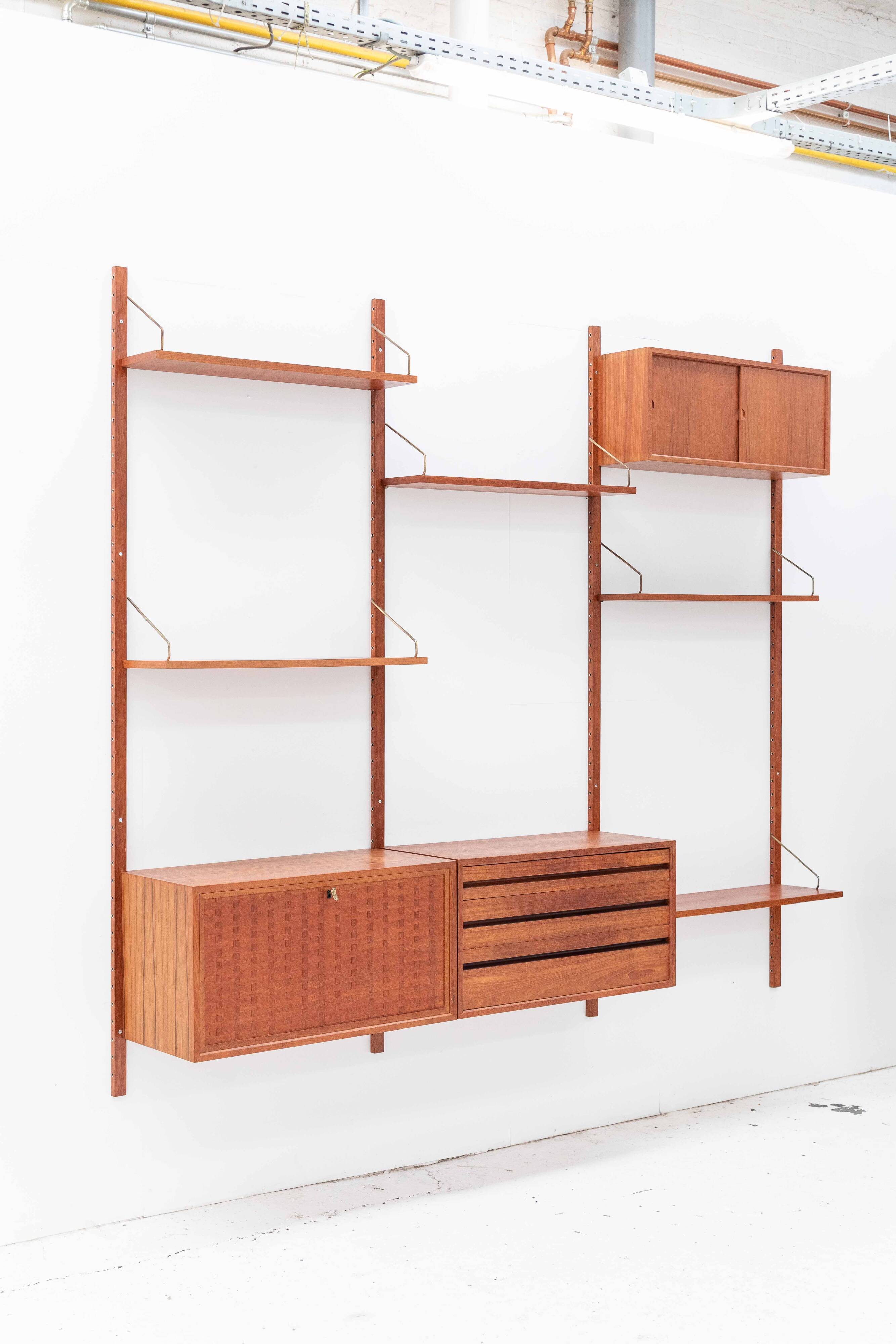 3-bay Cado wall unit by Poul Cadovius