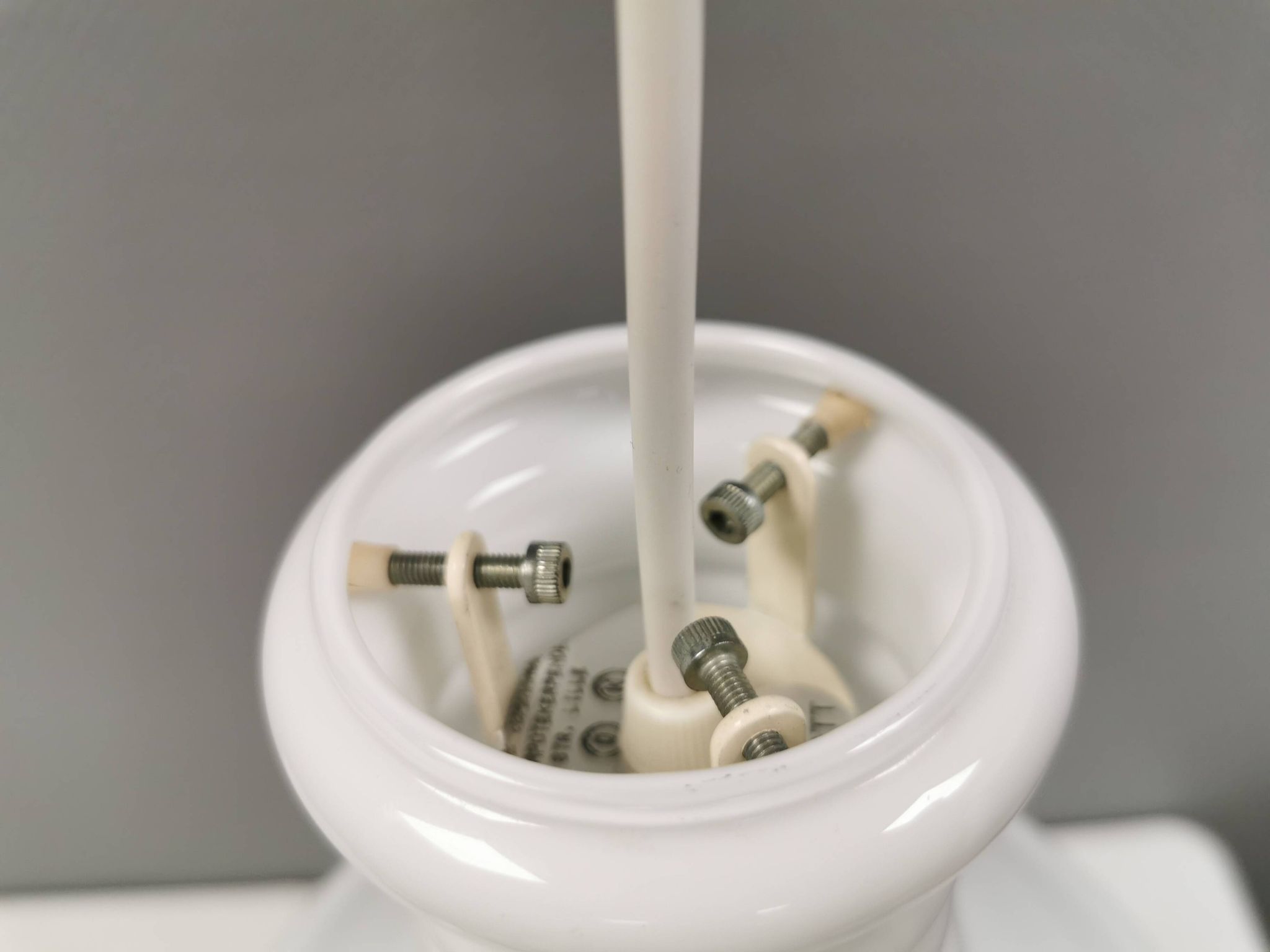 Hanging lamp designed by Sidse Werner for Danish Holmegaard, model apothecary 1980s.
