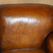 Restored leather Howard & Son canapé style, 204 cm