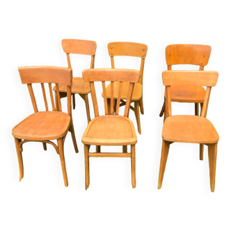 Lot of vintage chairs.