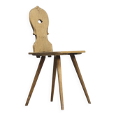 Chaise primitive de montagne antique du 19ème siècle
