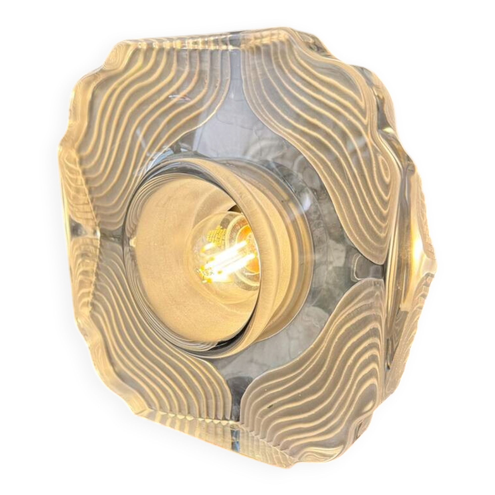 Lampe de table vintage “Daum France” – Années 70