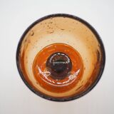 Biot amber wine glass