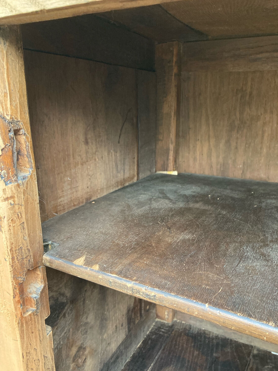 Antique wooden confit pot.