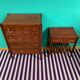 Vintage chest of drawers and bedside table set