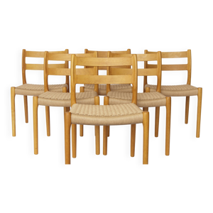 Lot 6 chaises salle - niels