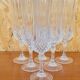 Service of 6 crystal flutes