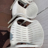 4 armchairs garden allibert Pierre Paulin "dangari"