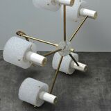 Lustre suspension Vintage Design Perplex 5 feux